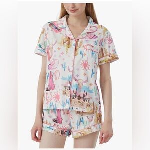 Cowgirl Short 2 Piece Pajamas Set